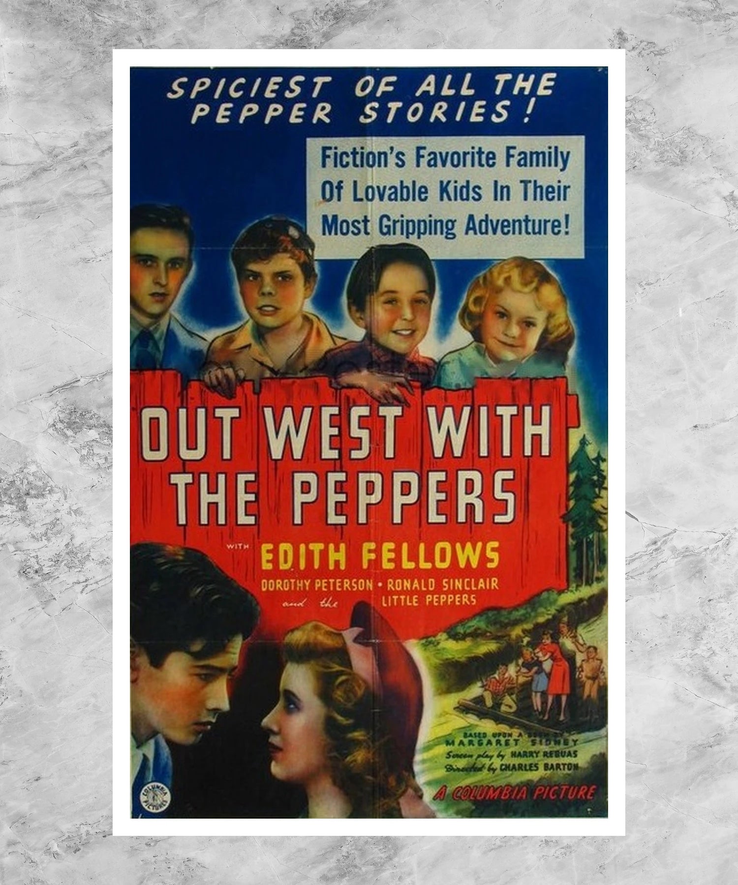 Out West with the Peppers Poster